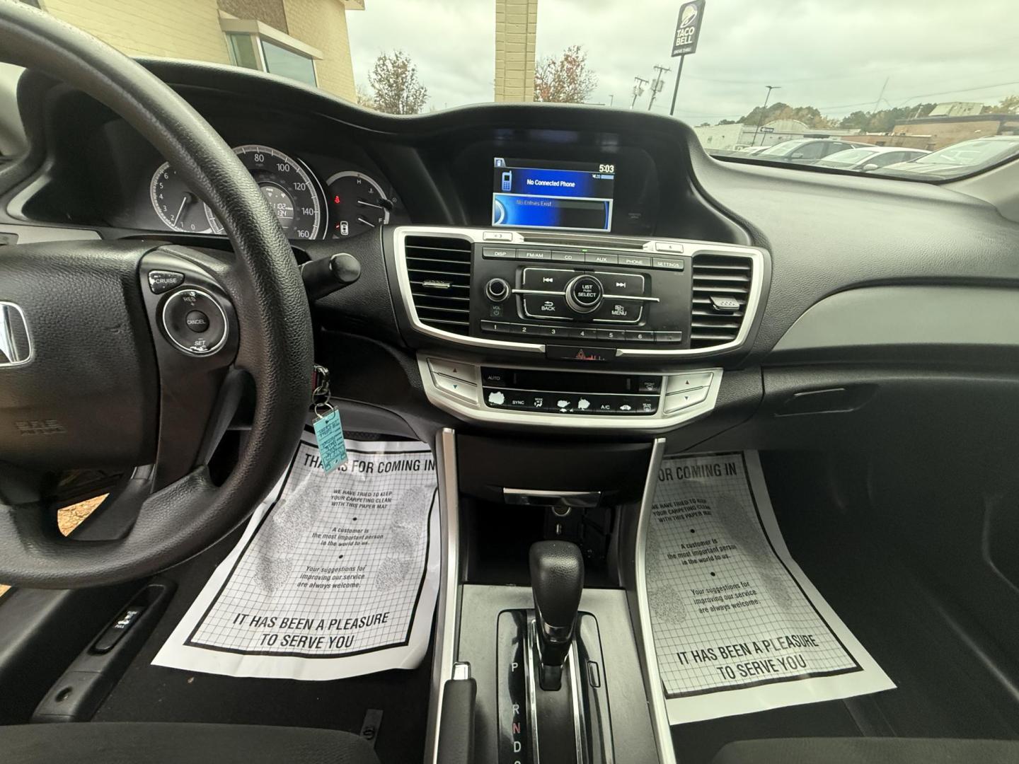 2013 GRAY HONDA ACCORD LX (1HGCR2F35DA) , located at 922 W. Beacon St., Philadelphia, MS, 39350, (601) 650-3675, 32.770447, -89.127151 - Photo#11