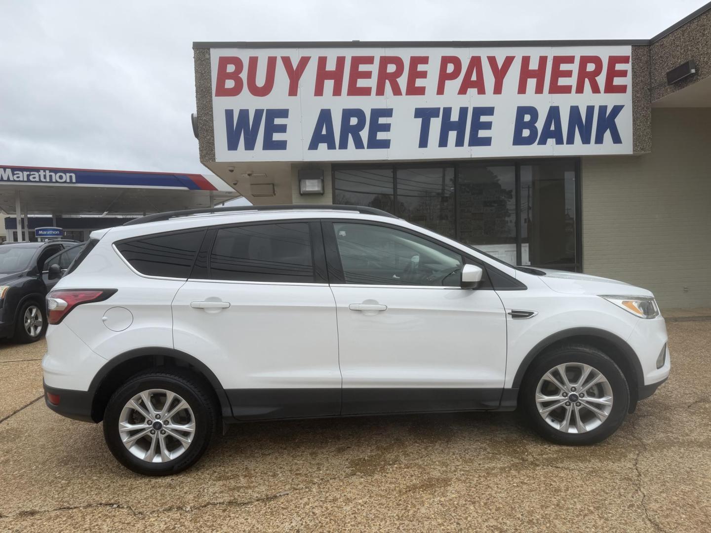 2018 WHITE FORD ESCAPE (1FMCU0GD2JU) , located at 922 W. Beacon St., Philadelphia, MS, 39350, (601) 650-3675, 32.770447, -89.127151 - Photo#6