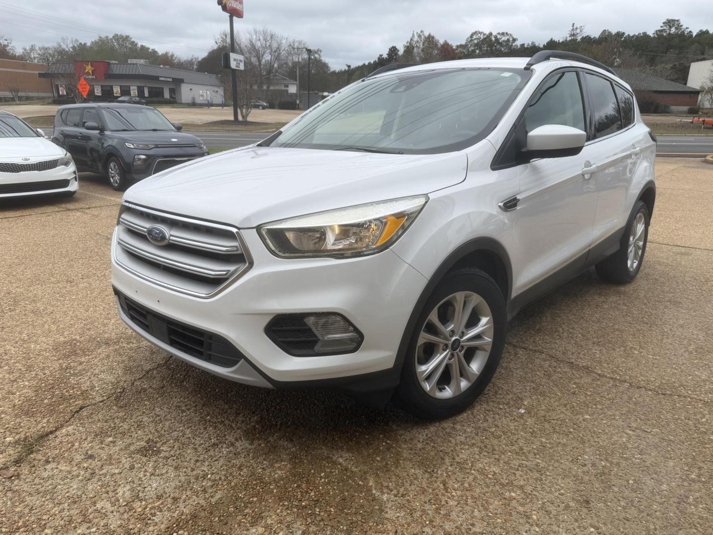 2018 WHITE FORD ESCAPE (1FMCU0GD2JU) , located at 922 W. Beacon St., Philadelphia, MS, 39350, (601) 650-3675, 32.770447, -89.127151 - Photo#2