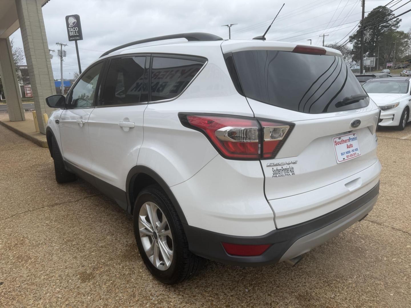 2018 WHITE FORD ESCAPE (1FMCU0GD2JU) , located at 922 W. Beacon St., Philadelphia, MS, 39350, (601) 650-3675, 32.770447, -89.127151 - Photo#3