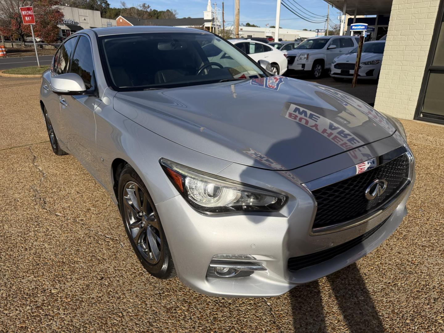2015 SILVER INFINITI Q50 BASE; PREMIUM (JN1BV7AP2FM) , located at 922 W. Beacon St., Philadelphia, MS, 39350, (601) 650-3675, 32.770447, -89.127151 - Photo#0