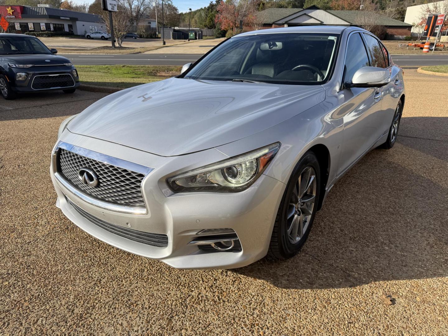 2015 SILVER INFINITI Q50 BASE; PREMIUM (JN1BV7AP2FM) , located at 922 W. Beacon St., Philadelphia, MS, 39350, (601) 650-3675, 32.770447, -89.127151 - Photo#2