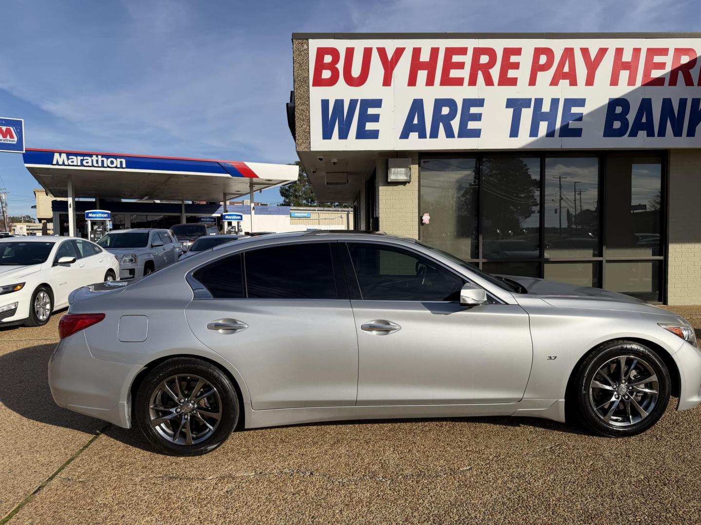 2015 SILVER INFINITI Q50 BASE; PREMIUM (JN1BV7AP2FM) , located at 922 W. Beacon St., Philadelphia, MS, 39350, (601) 650-3675, 32.770447, -89.127151 - Photo#6