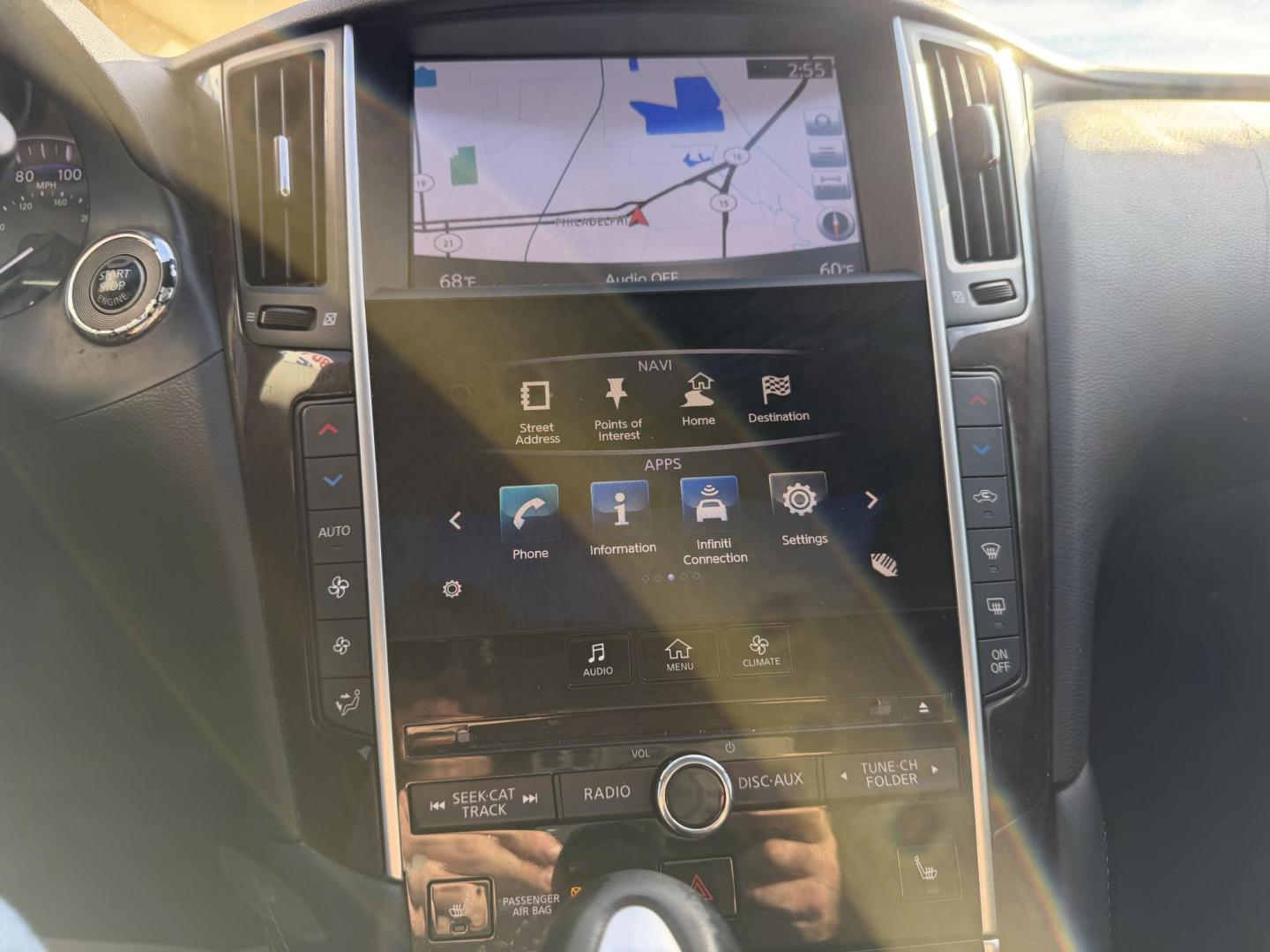 2015 SILVER INFINITI Q50 BASE; PREMIUM (JN1BV7AP2FM) , located at 922 W. Beacon St., Philadelphia, MS, 39350, (601) 650-3675, 32.770447, -89.127151 - Photo#17