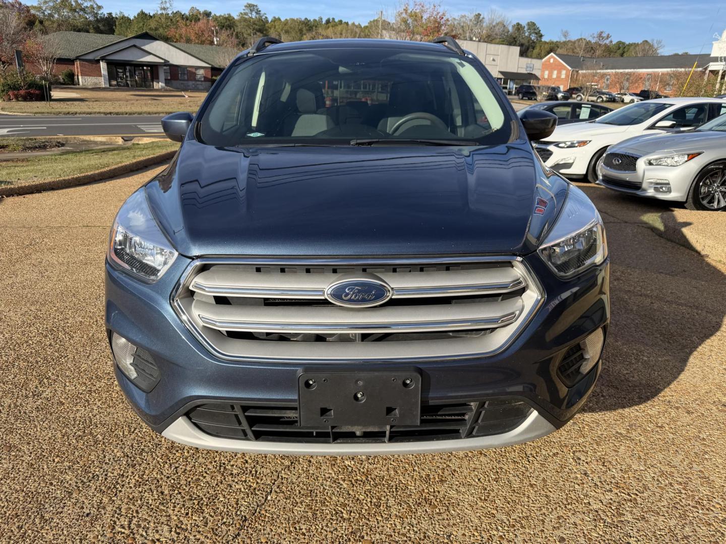 2018 BLUE FORD ESCAPE SE (1FMCU0GD3JU) , located at 922 W. Beacon St., Philadelphia, MS, 39350, (601) 650-3675, 32.770447, -89.127151 - Photo#1