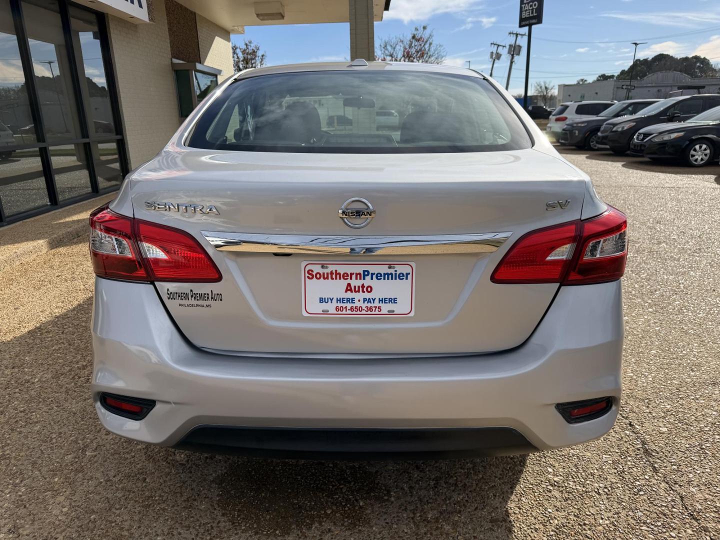 2019 SILVER NISSAN SENTRA SV (3N1AB7AP4KL) , located at 922 W. Beacon St., Philadelphia, MS, 39350, (601) 650-3675, 32.770447, -89.127151 - Photo#4