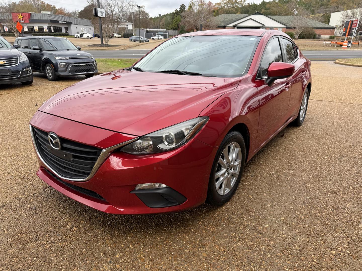 2016 RED MAZDA MAZDA3 I SPORT W/SKY (JM1BM1U73G1) , located at 922 W. Beacon St., Philadelphia, MS, 39350, (601) 650-3675, 32.770447, -89.127151 - Photo#2