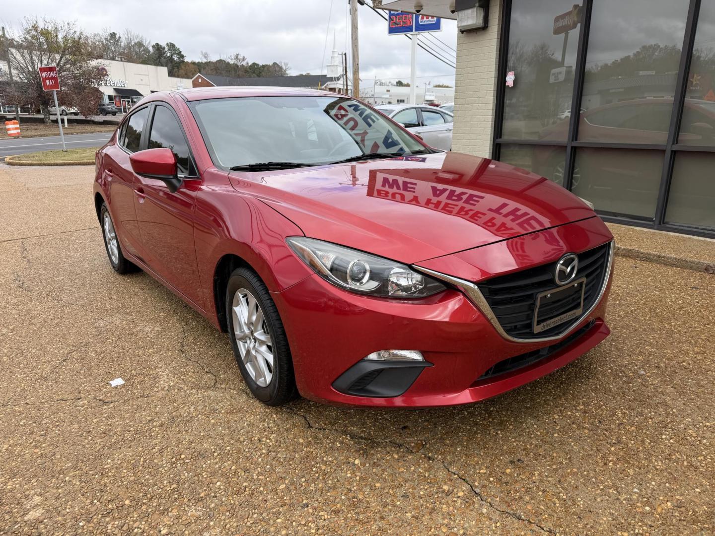 2016 RED MAZDA MAZDA3 I SPORT W/SKY (JM1BM1U73G1) , located at 922 W. Beacon St., Philadelphia, MS, 39350, (601) 650-3675, 32.770447, -89.127151 - Photo#0