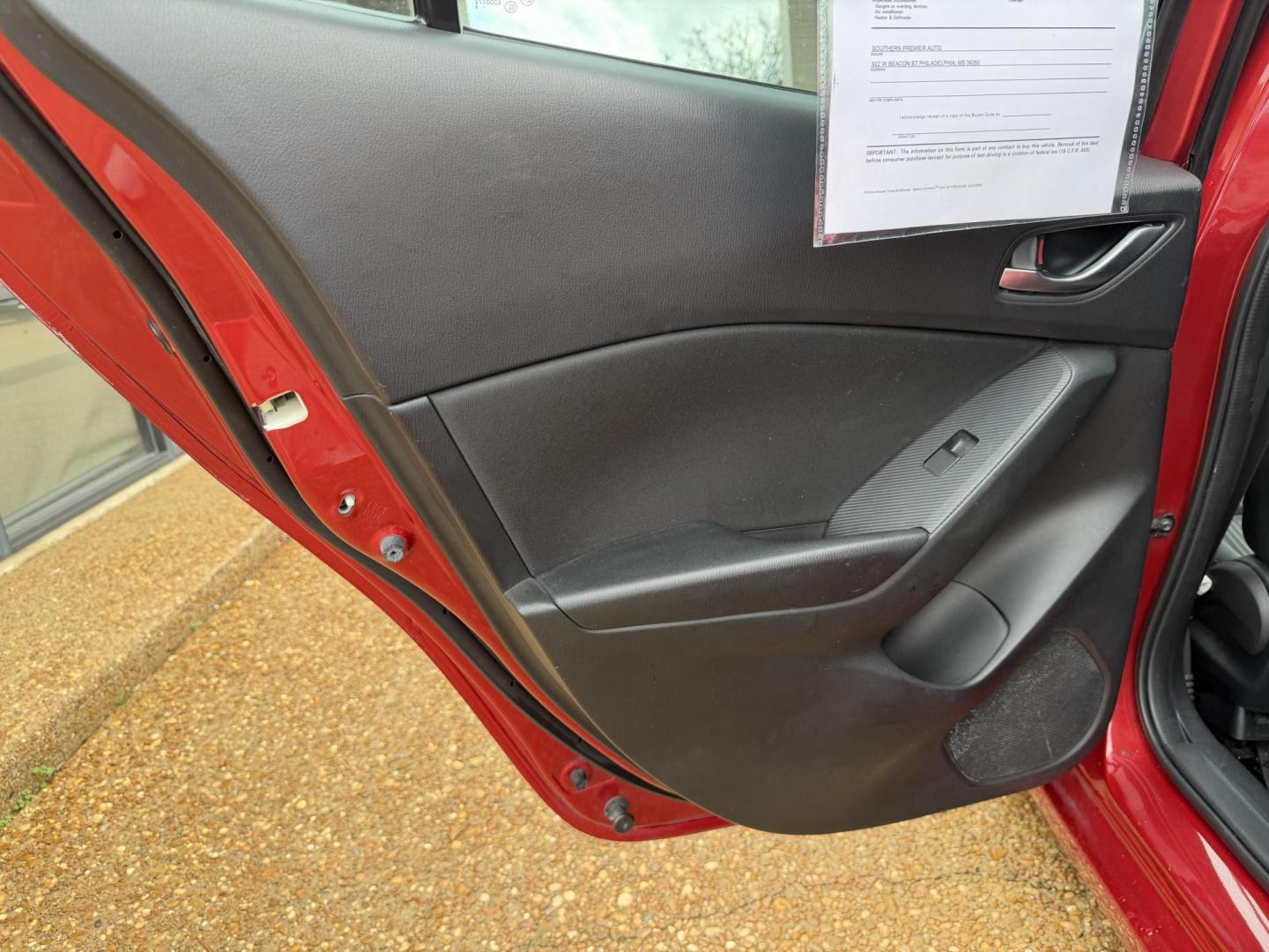 2016 RED MAZDA MAZDA3 I SPORT W/SKY (JM1BM1U73G1) , located at 922 W. Beacon St., Philadelphia, MS, 39350, (601) 650-3675, 32.770447, -89.127151 - Photo#12