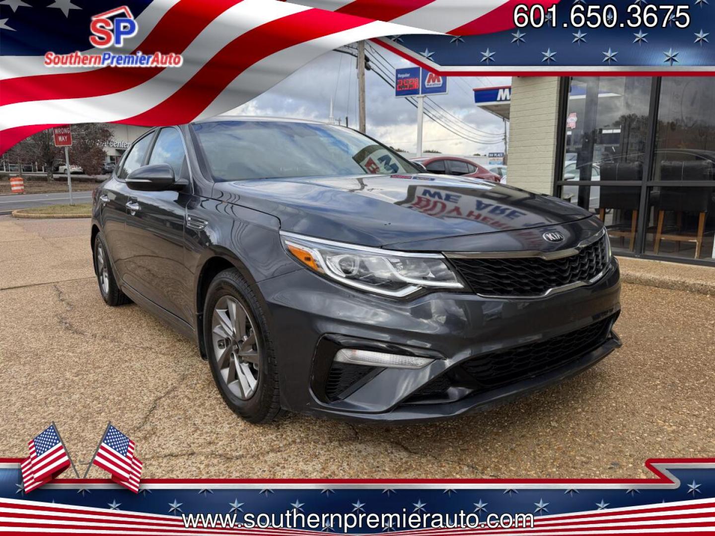 2020 GRAY KIA OPTIMA LX (5XXGT4L36LG) , located at 922 W. Beacon St., Philadelphia, MS, 39350, (601) 650-3675, 32.770447, -89.127151 - Photo#0