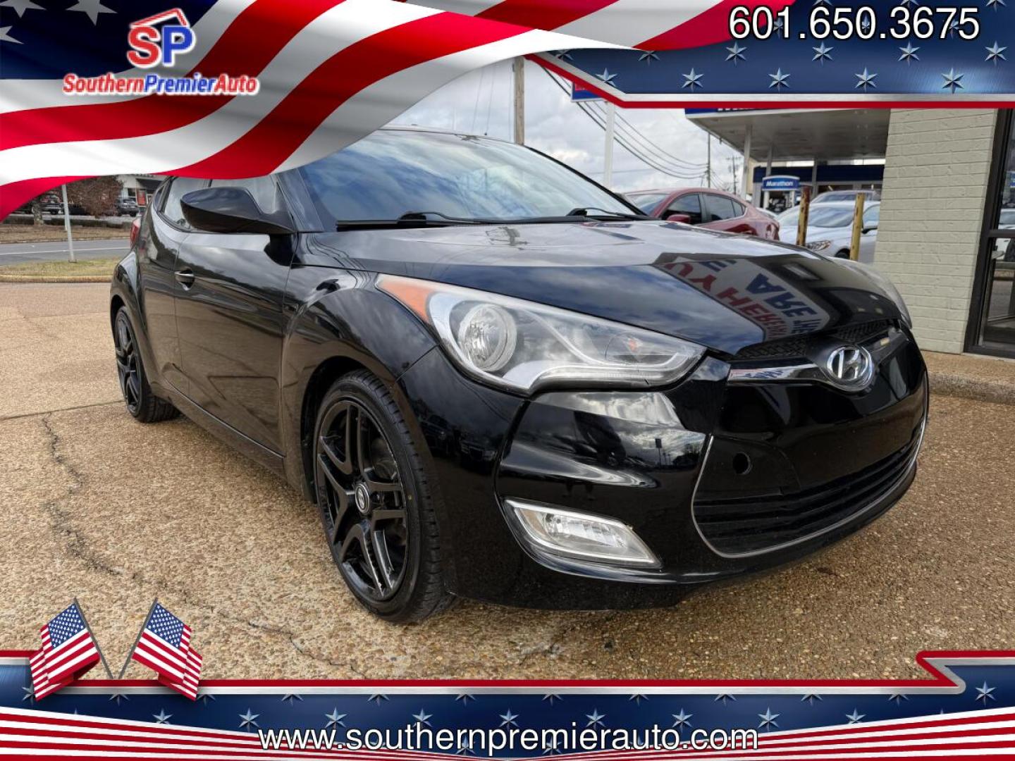 2017 BLACK HYUNDAI VELOSTER BASE (KMHTC6AD6HU) , located at 922 W. Beacon St., Philadelphia, MS, 39350, (601) 650-3675, 32.770447, -89.127151 - Photo#0