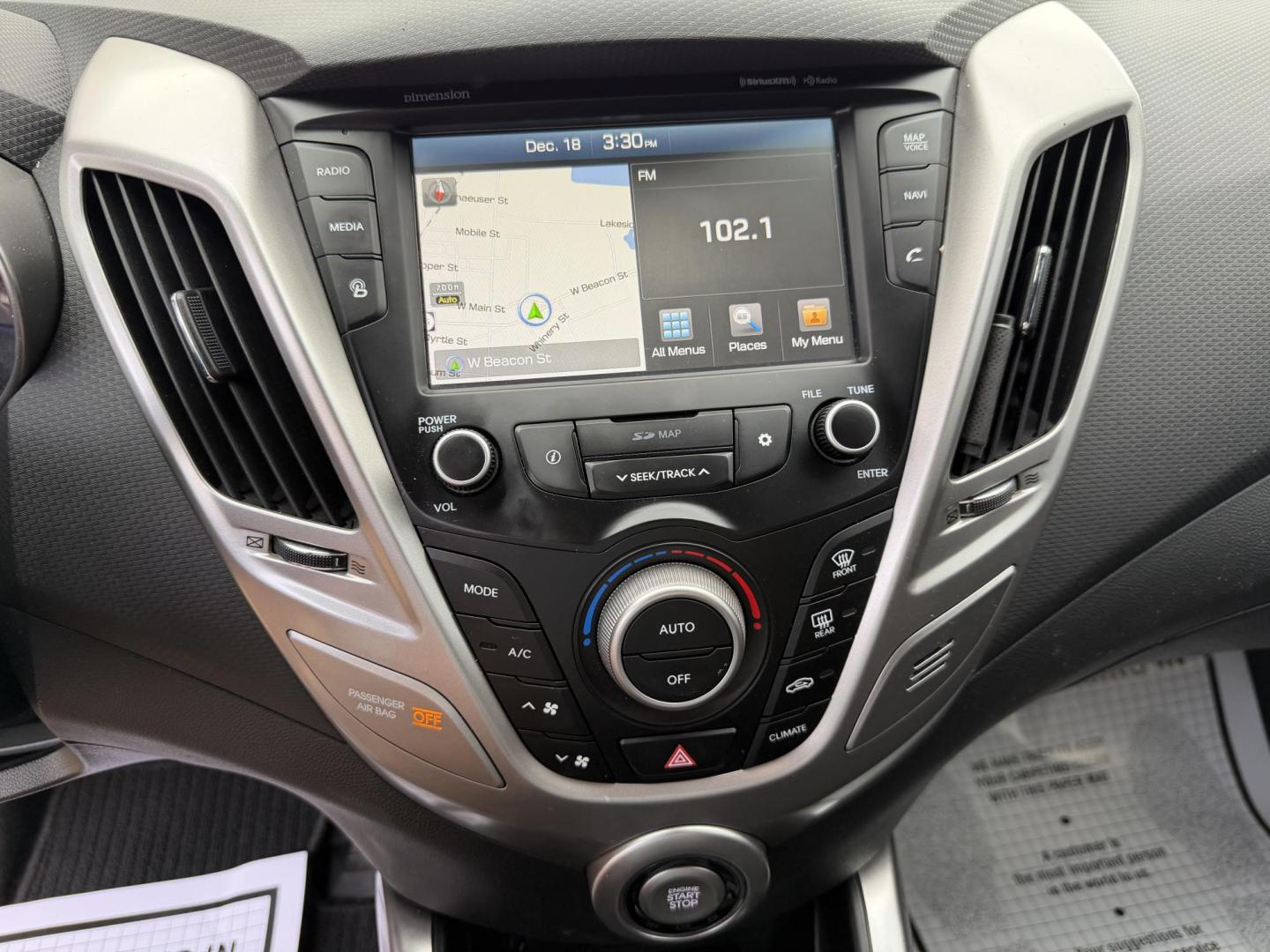 2017 BLACK HYUNDAI VELOSTER BASE (KMHTC6AD6HU) , located at 922 W. Beacon St., Philadelphia, MS, 39350, (601) 650-3675, 32.770447, -89.127151 - Photo#15