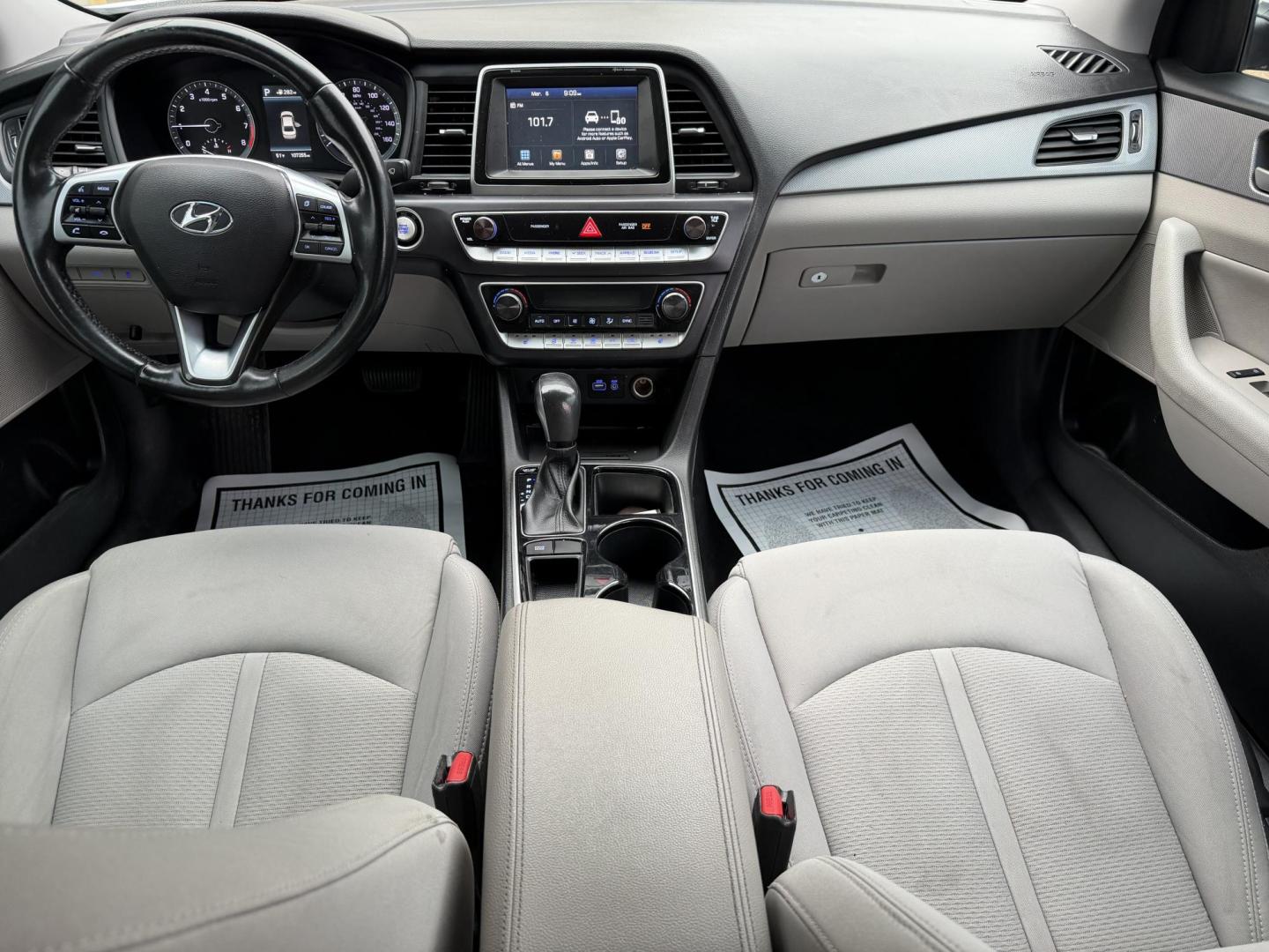 2019 WHITE HYUNDAI SONATA SEL (5NPE34AF1KH) , located at 922 W. Beacon St., Philadelphia, MS, 39350, (601) 650-3675, 32.770447, -89.127151 - Photo#15