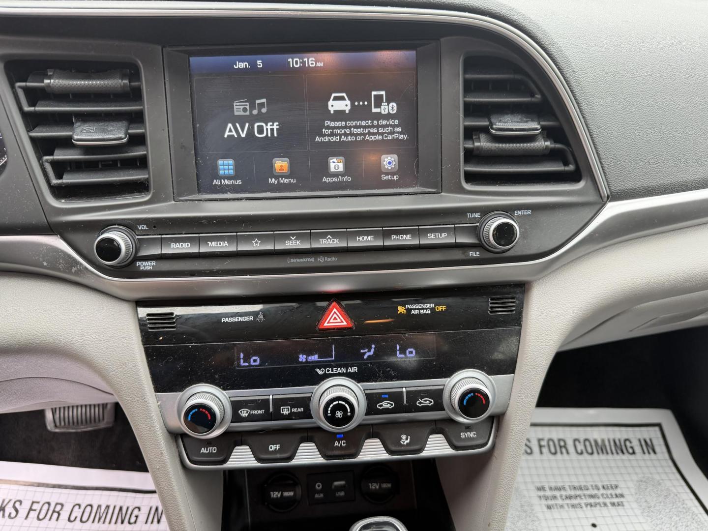 2020 BLACK HYUNDAI ELANTRA SEL (5NPD84LF7LH) , located at 922 W. Beacon St., Philadelphia, MS, 39350, (601) 650-3675, 32.770447, -89.127151 - Photo#16