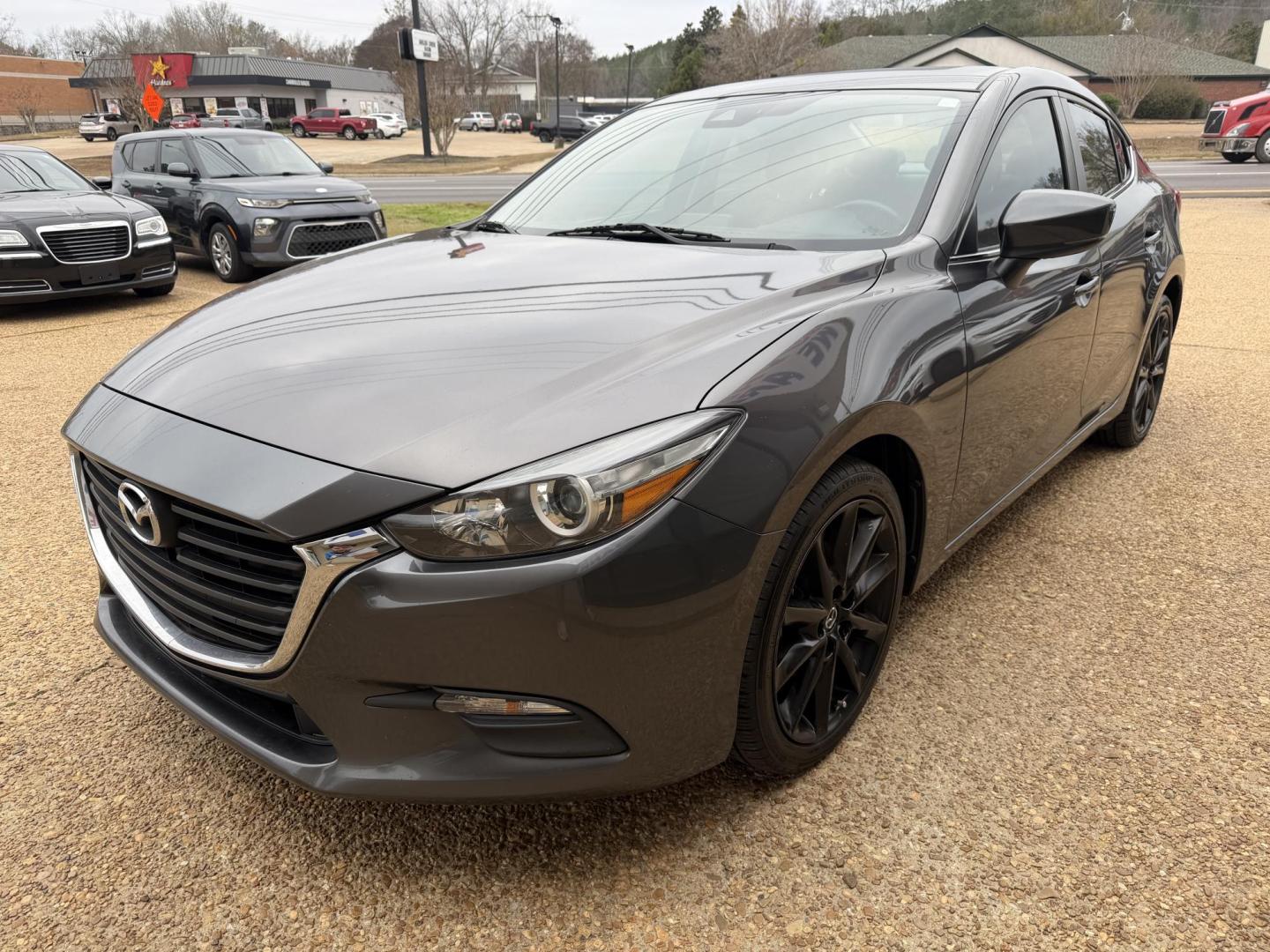 2018 GRAY MAZDA MAZDA3 TOURING (3MZBN1V30JM) , located at 922 W. Beacon St., Philadelphia, MS, 39350, (601) 650-3675, 32.770447, -89.127151 - Photo#2