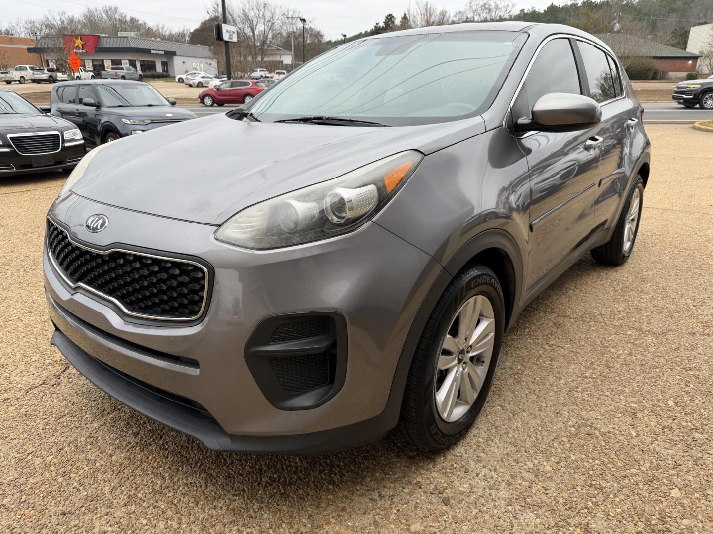 2017 GRAY KIA SPORTAGE LX (KNDPM3ACXH7) , located at 922 W. Beacon St., Philadelphia, MS, 39350, (601) 650-3675, 32.770447, -89.127151 - Photo#2
