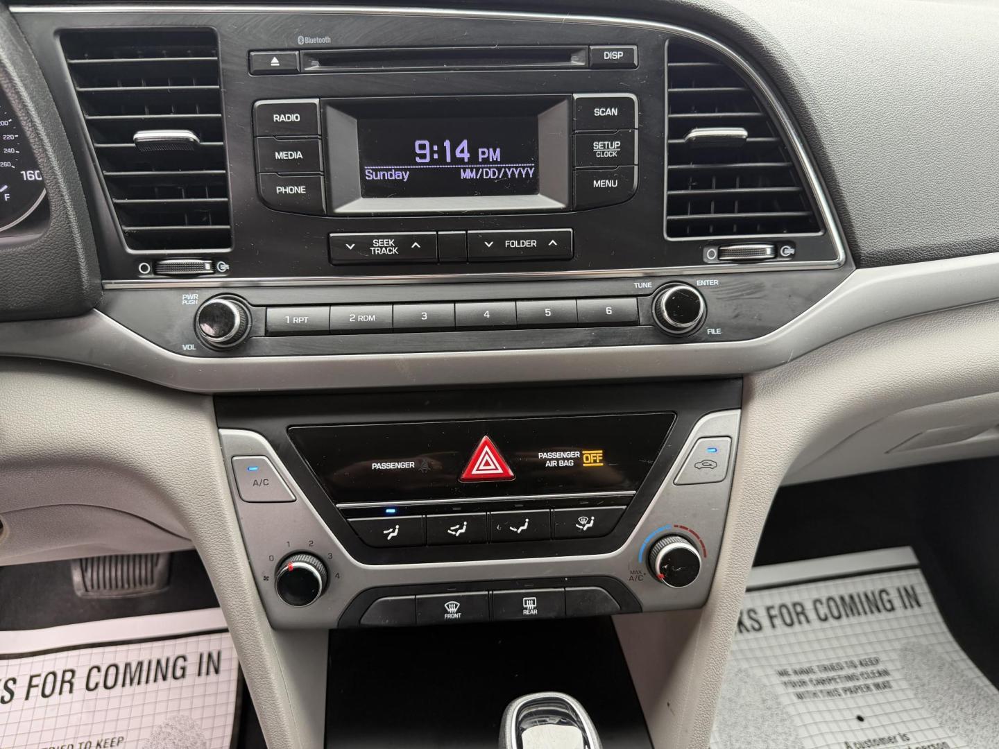 2018 BLACK HYUNDAI ELANTRA SE (5NPD74LFXJH) , located at 922 W. Beacon St., Philadelphia, MS, 39350, (601) 650-3675, 32.770447, -89.127151 - Photo#16