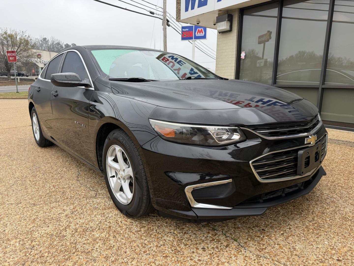 2017 BLACK CHEVROLET MALIBU LS (1LS) (1G1ZB5ST8HF) , located at 922 W. Beacon St., Philadelphia, MS, 39350, (601) 650-3675, 32.770447, -89.127151 - Photo#0