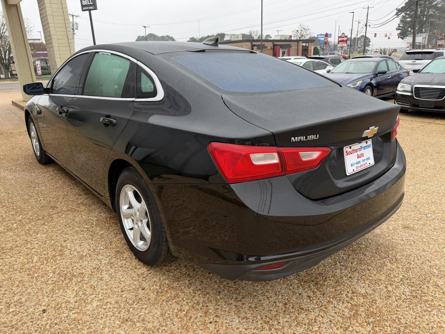 2017 BLACK CHEVROLET MALIBU LS (1LS) (1G1ZB5ST8HF) , located at 922 W. Beacon St., Philadelphia, MS, 39350, (601) 650-3675, 32.770447, -89.127151 - Photo#3