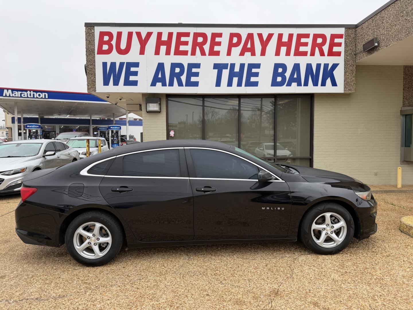 2017 BLACK CHEVROLET MALIBU LS (1LS) (1G1ZB5ST8HF) , located at 922 W. Beacon St., Philadelphia, MS, 39350, (601) 650-3675, 32.770447, -89.127151 - Photo#6