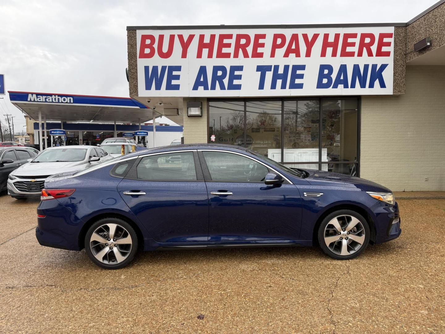 2019 BLUE KIA OPTIMA S (5XXGT4L39KG) , located at 922 W. Beacon St., Philadelphia, MS, 39350, (601) 650-3675, 32.770447, -89.127151 - Photo#6