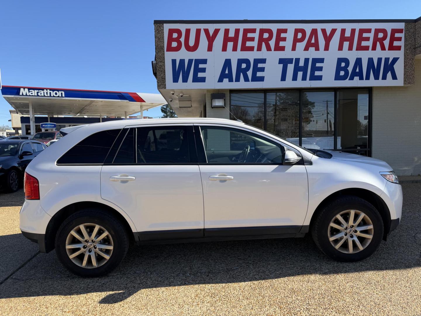 2014 WHITE FORD EDGE SEL (2FMDK3JC9EB) , located at 922 W. Beacon St., Philadelphia, MS, 39350, (601) 650-3675, 32.770447, -89.127151 - Photo#6