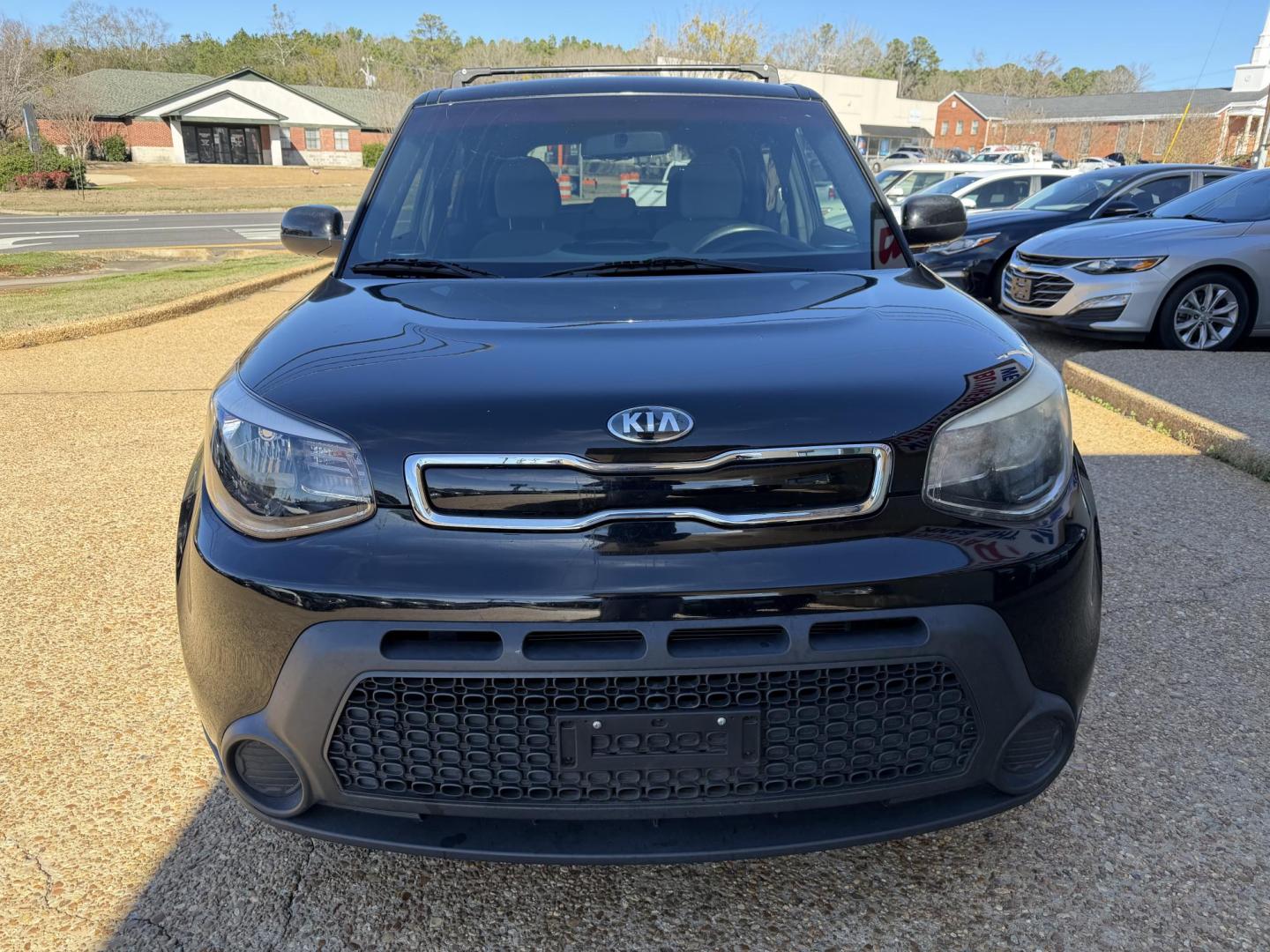 2015 BLACK KIA SOUL + (PLUS) (KNDJP3A58F7) , located at 922 W. Beacon St., Philadelphia, MS, 39350, (601) 650-3675, 32.770447, -89.127151 - Photo#1