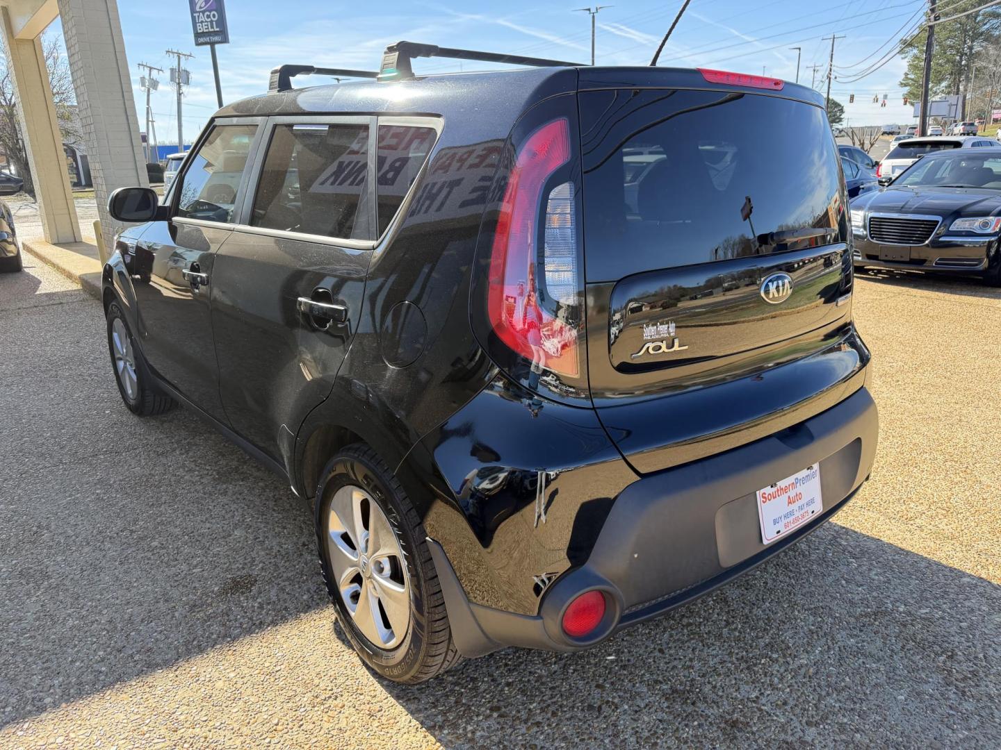 2015 BLACK KIA SOUL + (PLUS) (KNDJP3A58F7) , located at 922 W. Beacon St., Philadelphia, MS, 39350, (601) 650-3675, 32.770447, -89.127151 - Photo#3