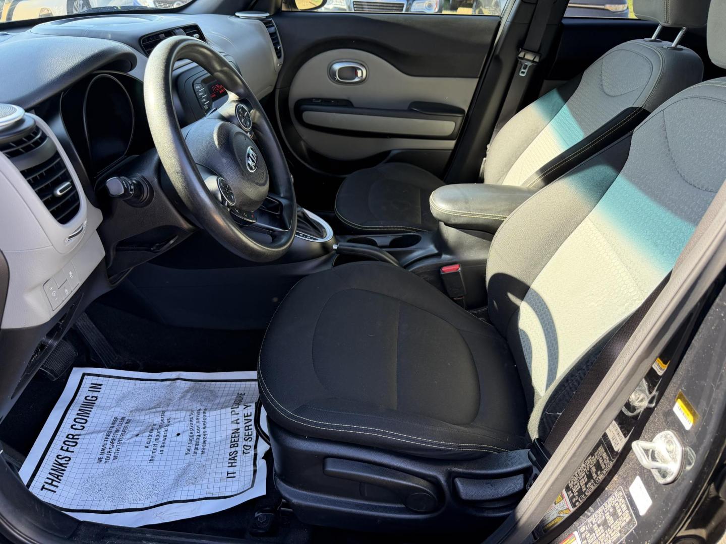 2015 BLACK KIA SOUL + (PLUS) (KNDJP3A58F7) , located at 922 W. Beacon St., Philadelphia, MS, 39350, (601) 650-3675, 32.770447, -89.127151 - Photo#9