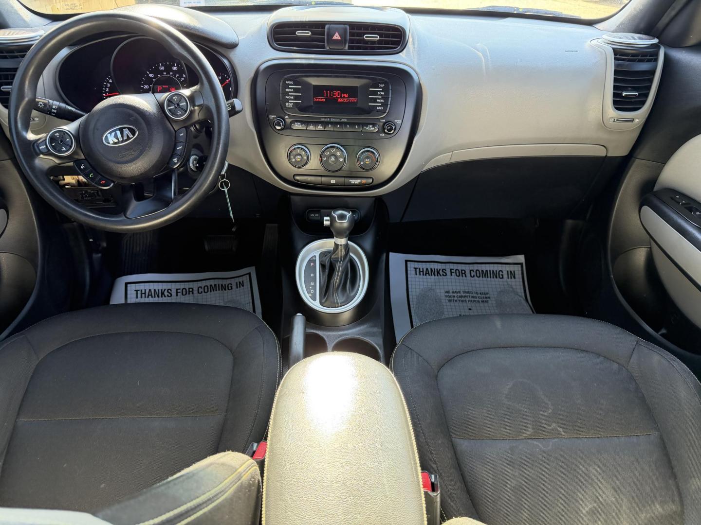 2015 BLACK KIA SOUL + (PLUS) (KNDJP3A58F7) , located at 922 W. Beacon St., Philadelphia, MS, 39350, (601) 650-3675, 32.770447, -89.127151 - Photo#16