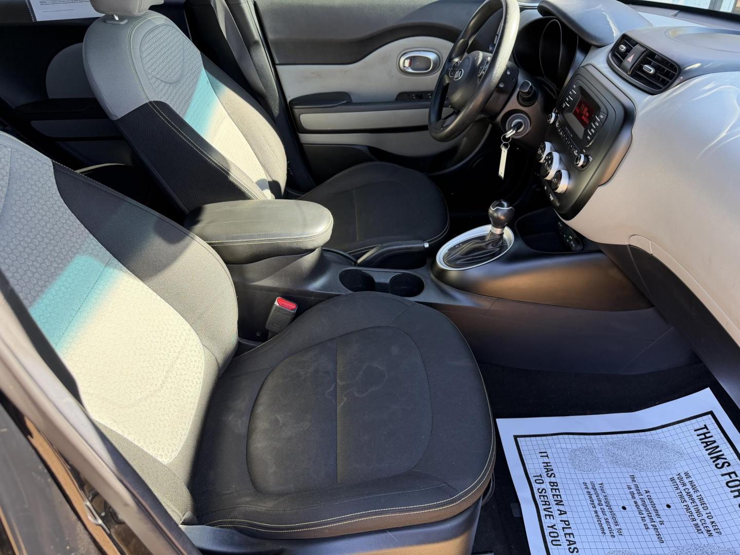 2015 BLACK KIA SOUL + (PLUS) (KNDJP3A58F7) , located at 922 W. Beacon St., Philadelphia, MS, 39350, (601) 650-3675, 32.770447, -89.127151 - Photo#10