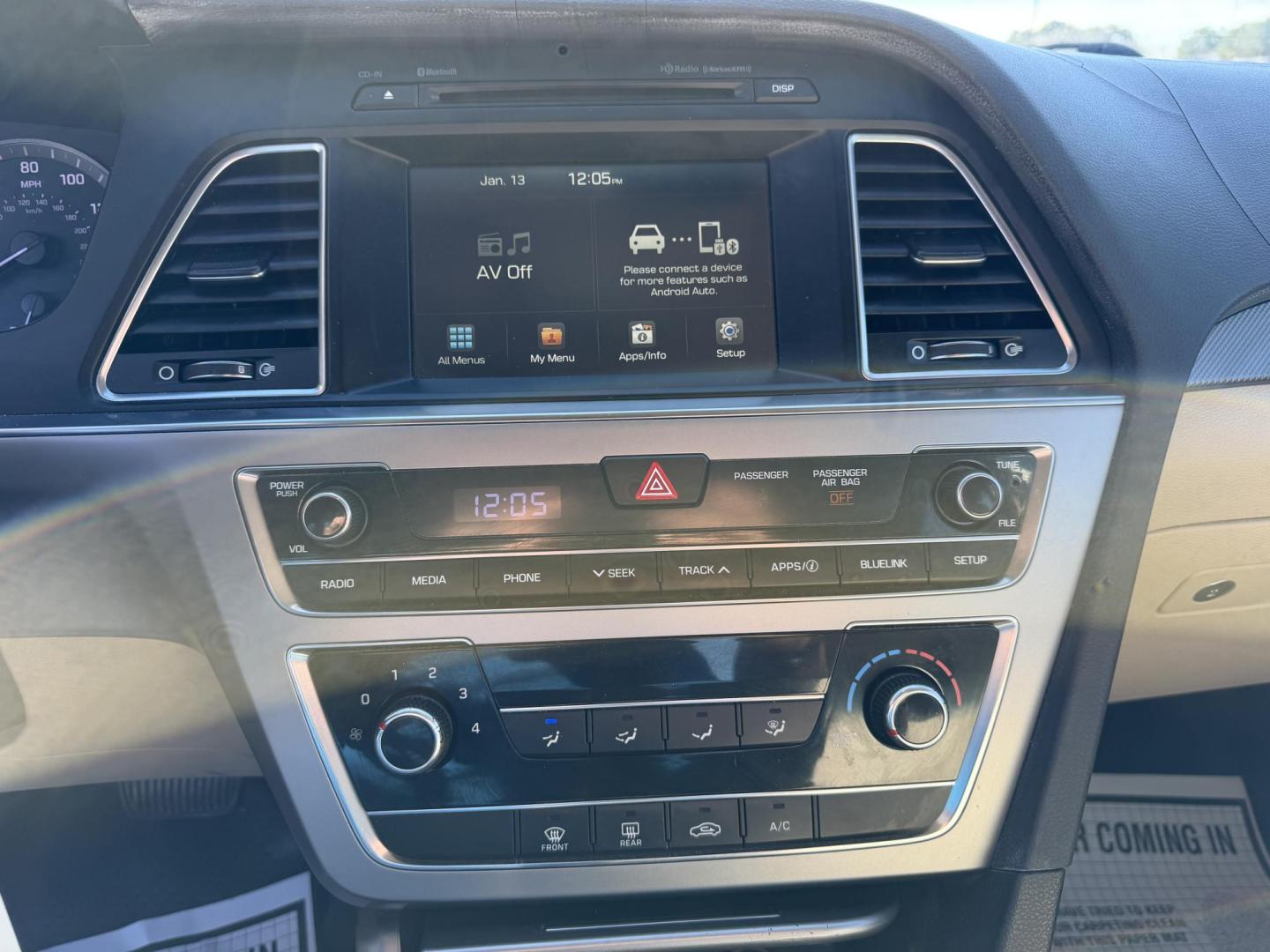 2016 BLUE HYUNDAI SONATA SE (5NPE24AF3GH) , located at 922 W. Beacon St., Philadelphia, MS, 39350, (601) 650-3675, 32.770447, -89.127151 - Photo#17