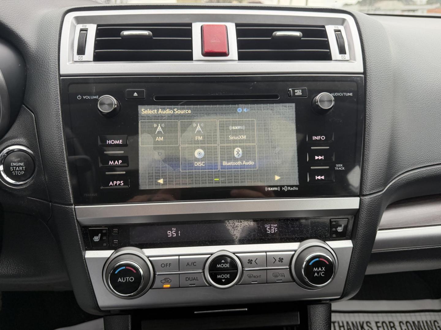 2015 SILVER SUBARU LEGACY 2.5I LIMITED (4S3BNBL64F3) , located at 922 W. Beacon St., Philadelphia, MS, 39350, (601) 650-3675, 32.770447, -89.127151 - Photo#17