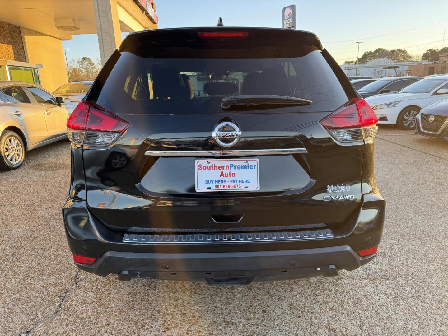 2019 BLACK NISSAN ROGUE SV (KNMAT2MV8KP) , located at 922 W. Beacon St., Philadelphia, MS, 39350, (601) 650-3675, 32.770447, -89.127151 - Photo#4