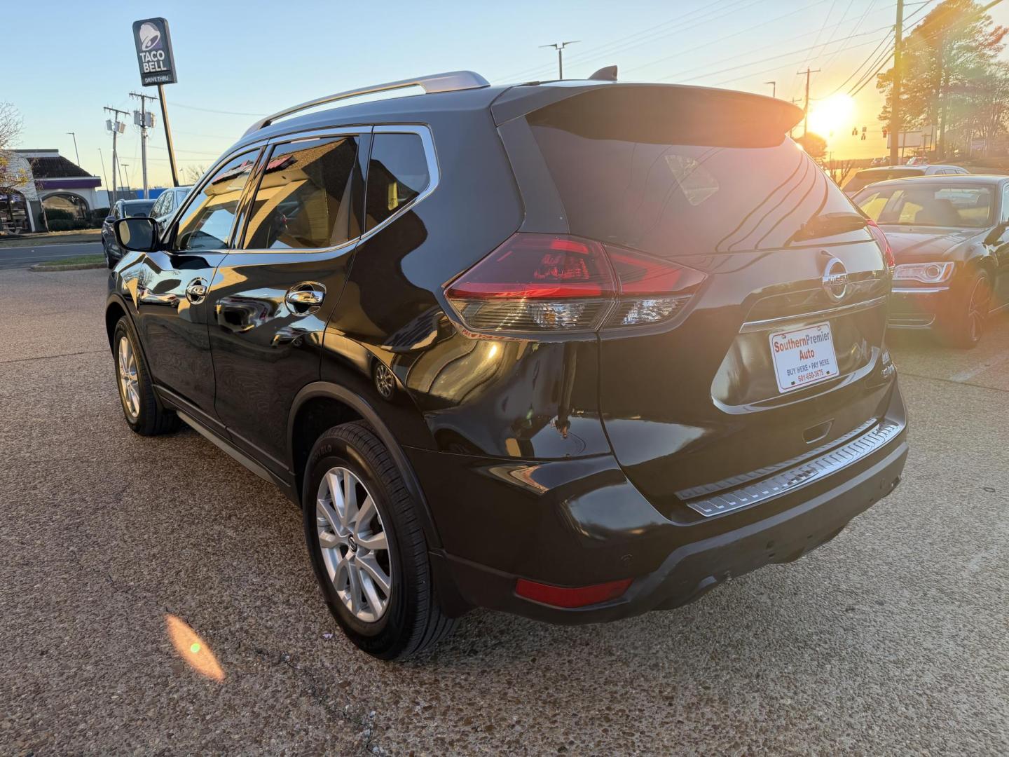 2019 BLACK NISSAN ROGUE SV (KNMAT2MV8KP) , located at 922 W. Beacon St., Philadelphia, MS, 39350, (601) 650-3675, 32.770447, -89.127151 - Photo#3