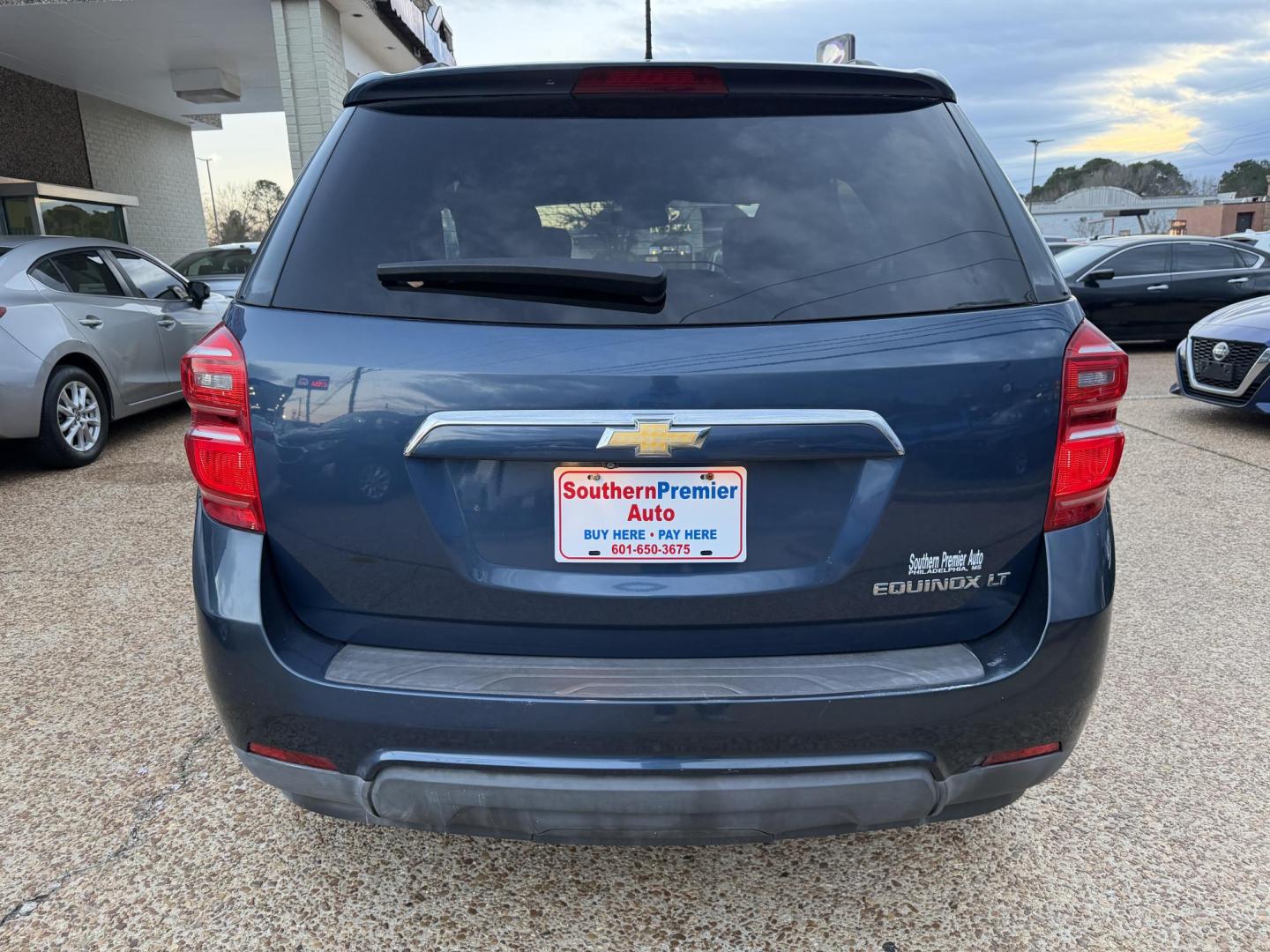 2016 BLUE CHEVROLET EQUINOX LT (2GNALCEK4G6) , located at 922 W. Beacon St., Philadelphia, MS, 39350, (601) 650-3675, 32.770447, -89.127151 - Photo#4