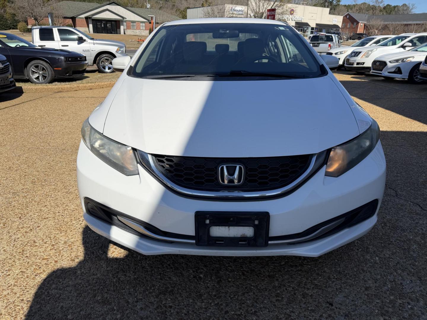 2015 WHITE HONDA CIVIC LX (2HGFB2F51FH) , located at 922 W. Beacon St., Philadelphia, MS, 39350, (601) 650-3675, 32.770447, -89.127151 - Photo#1