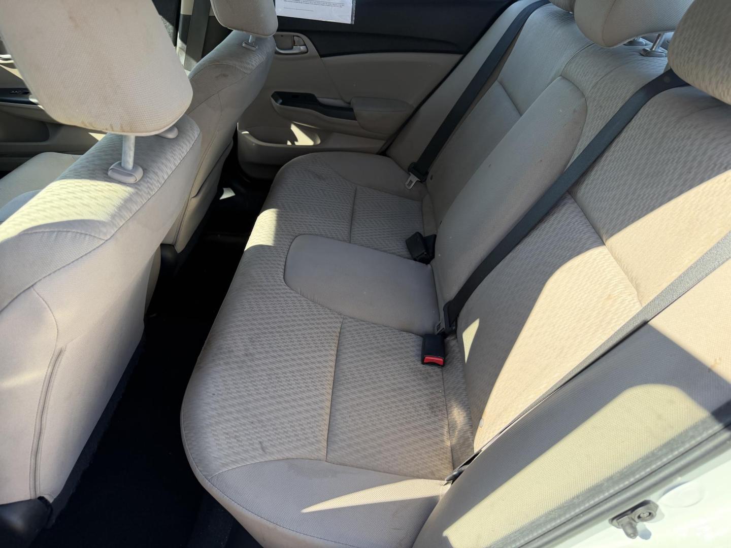 2015 WHITE HONDA CIVIC LX (2HGFB2F51FH) , located at 922 W. Beacon St., Philadelphia, MS, 39350, (601) 650-3675, 32.770447, -89.127151 - Photo#13