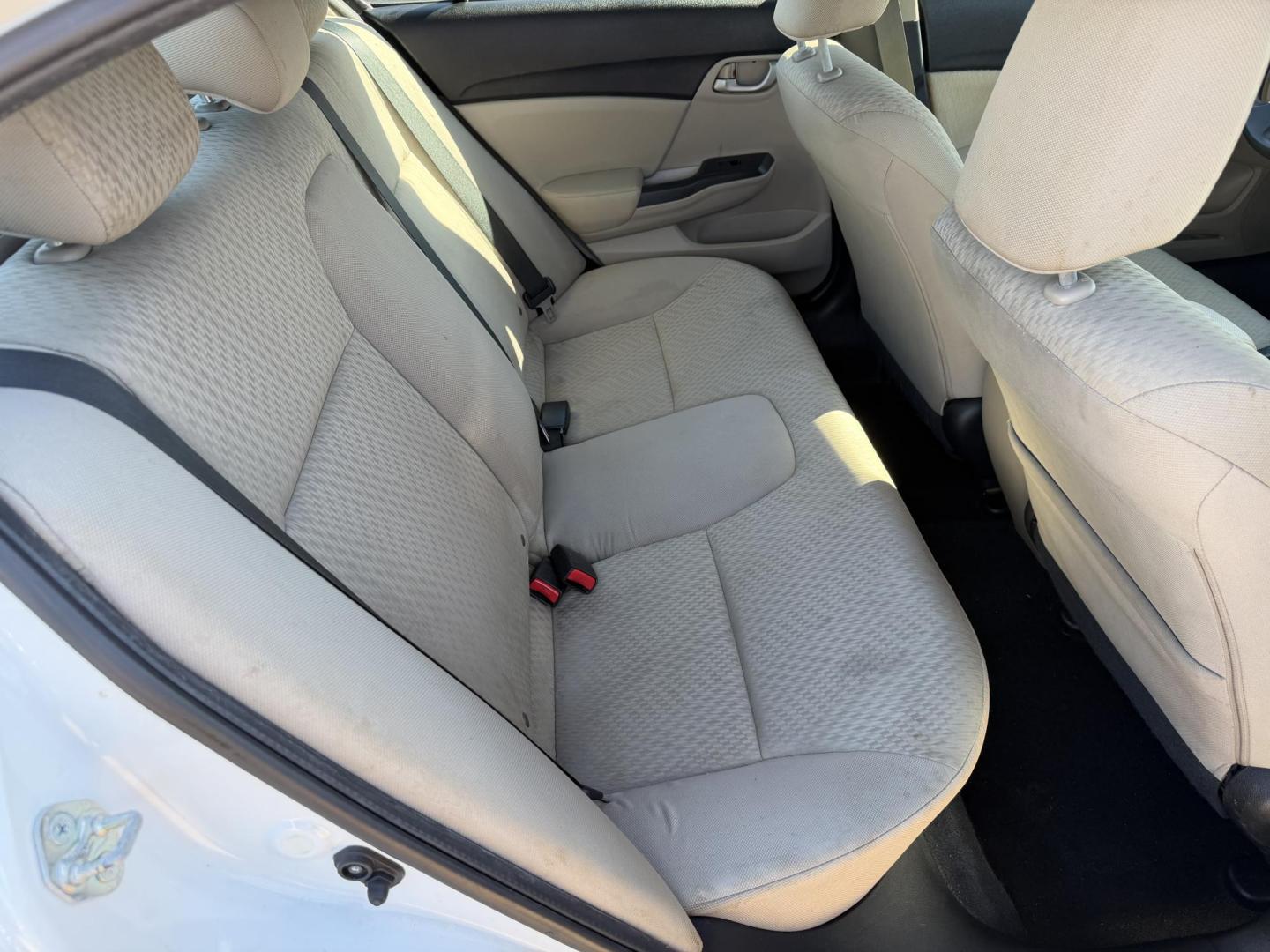 2015 WHITE HONDA CIVIC LX (2HGFB2F51FH) , located at 922 W. Beacon St., Philadelphia, MS, 39350, (601) 650-3675, 32.770447, -89.127151 - Photo#14