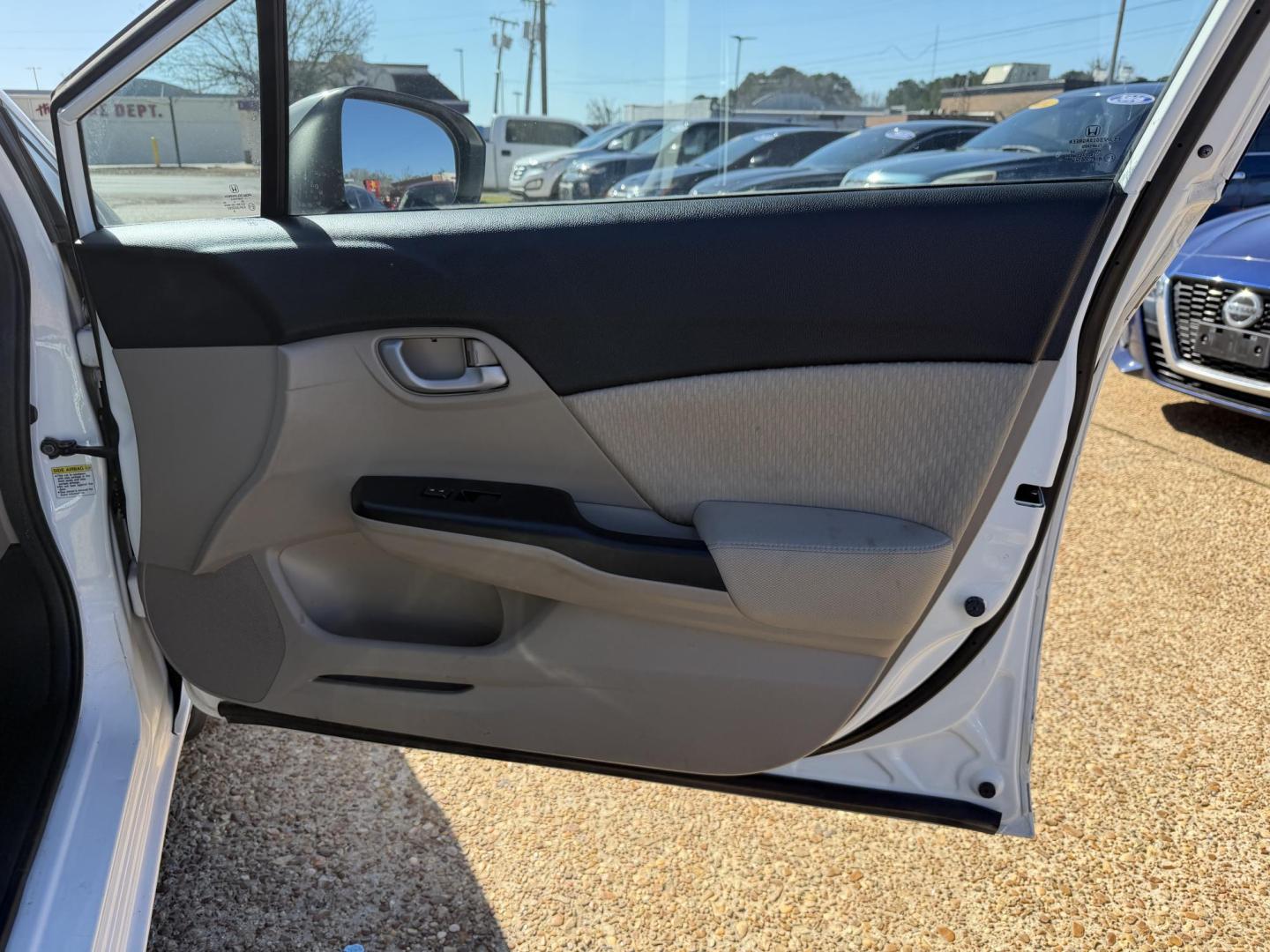 2015 WHITE HONDA CIVIC LX (2HGFB2F51FH) , located at 922 W. Beacon St., Philadelphia, MS, 39350, (601) 650-3675, 32.770447, -89.127151 - Photo#11