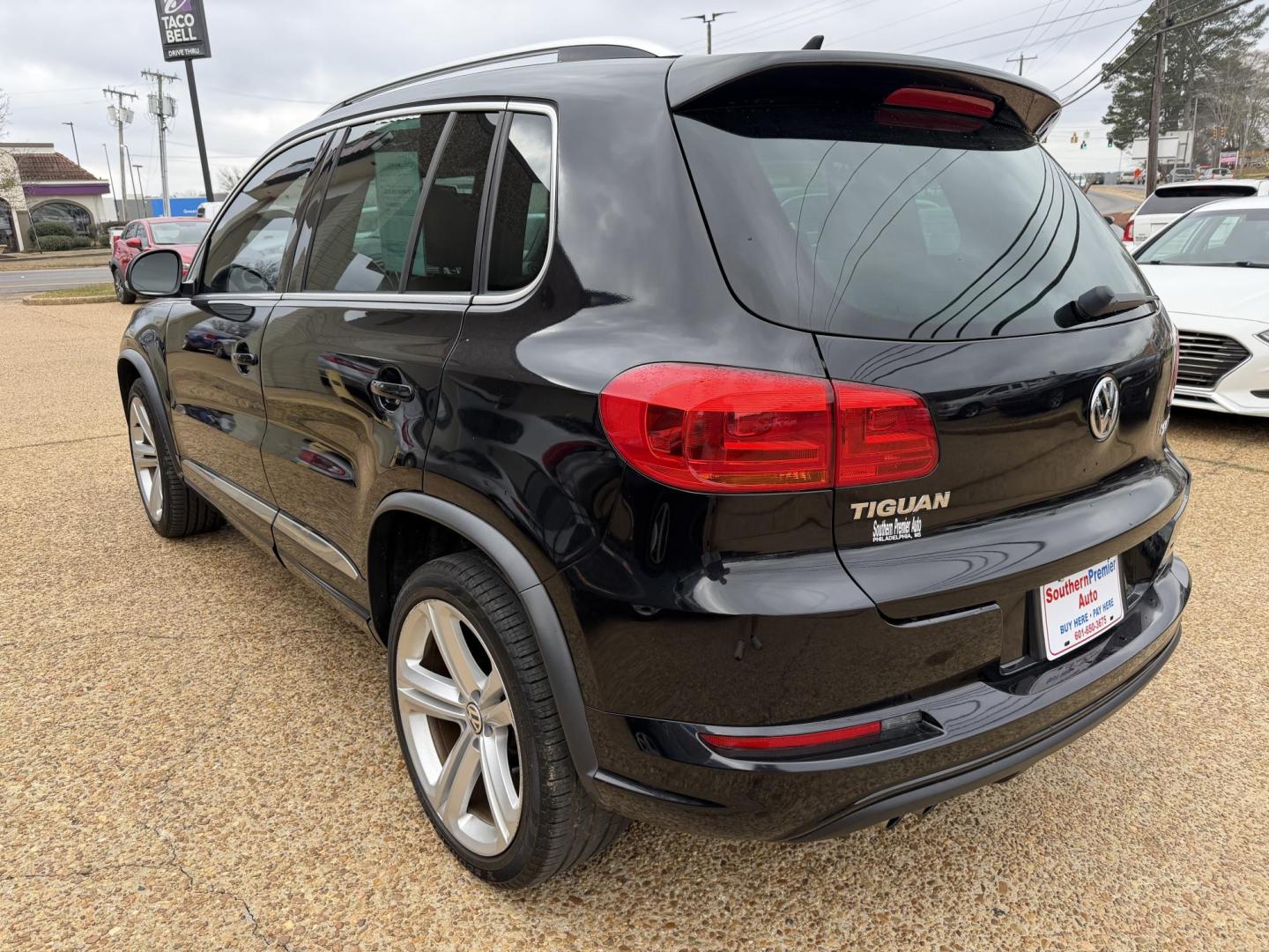 2016 BLACK VOLKSWAGEN TIGUAN R-LINE (WVGAV7AX6GW) , located at 922 W. Beacon St., Philadelphia, MS, 39350, (601) 650-3675, 32.770447, -89.127151 - Photo#3