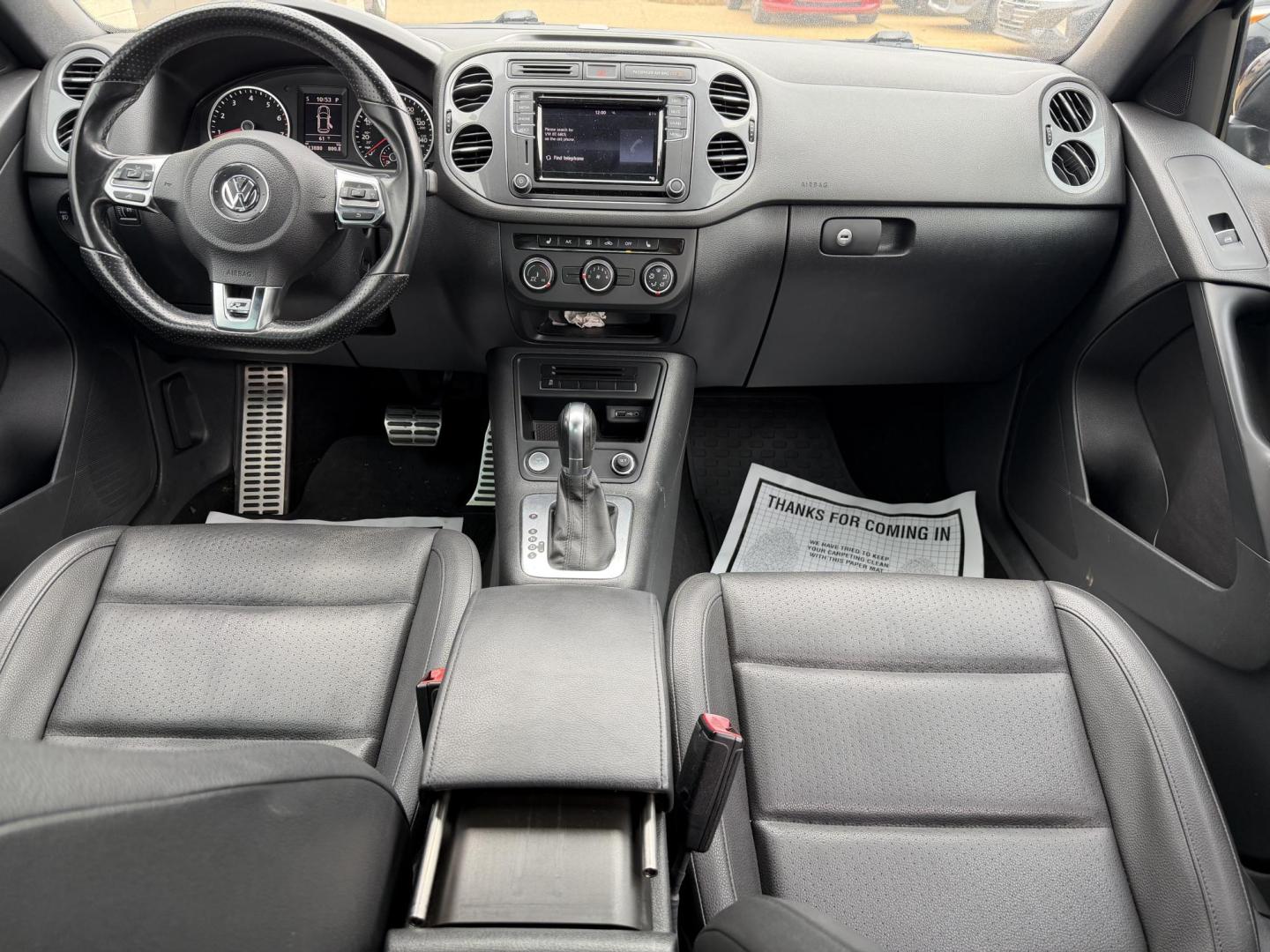 2016 BLACK VOLKSWAGEN TIGUAN R-LINE (WVGAV7AX6GW) , located at 922 W. Beacon St., Philadelphia, MS, 39350, (601) 650-3675, 32.770447, -89.127151 - Photo#16