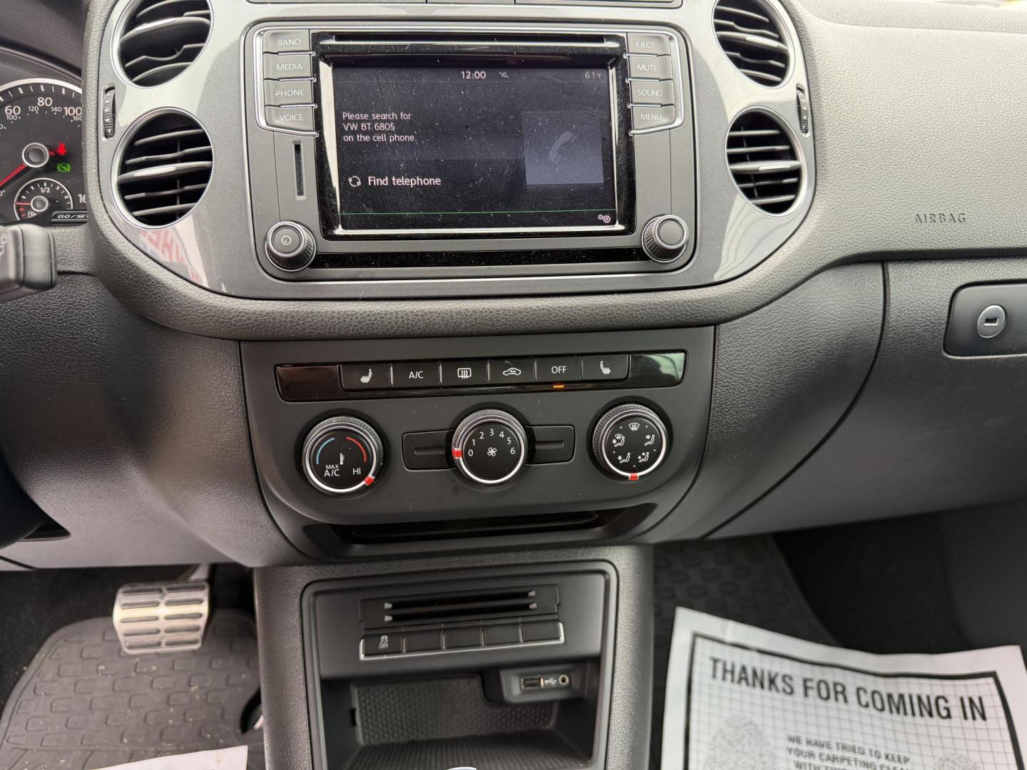 2016 BLACK VOLKSWAGEN TIGUAN R-LINE (WVGAV7AX6GW) , located at 922 W. Beacon St., Philadelphia, MS, 39350, (601) 650-3675, 32.770447, -89.127151 - Photo#17