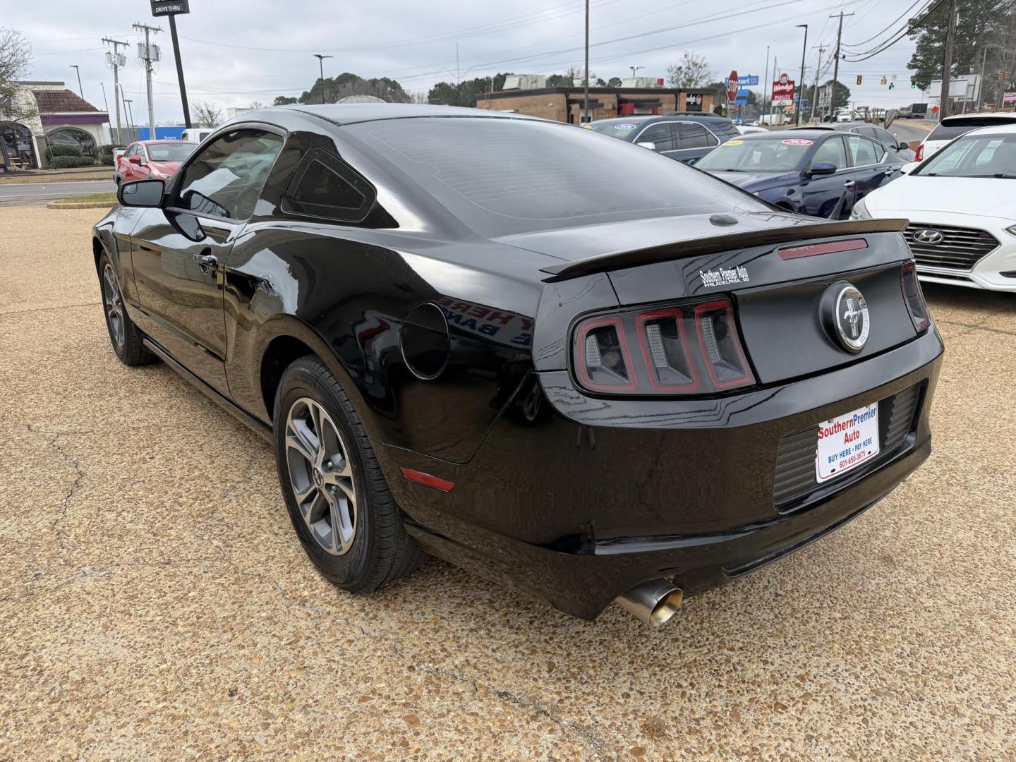 2014 BLACK FORD MUSTANG (1ZVBP8AM8E5) , located at 922 W. Beacon St., Philadelphia, MS, 39350, (601) 650-3675, 32.770447, -89.127151 - Photo#3