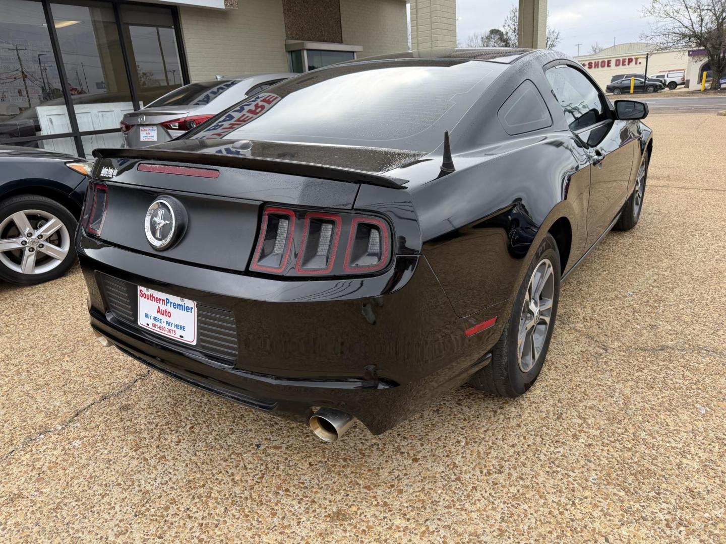 2014 BLACK FORD MUSTANG (1ZVBP8AM8E5) , located at 922 W. Beacon St., Philadelphia, MS, 39350, (601) 650-3675, 32.770447, -89.127151 - Photo#5