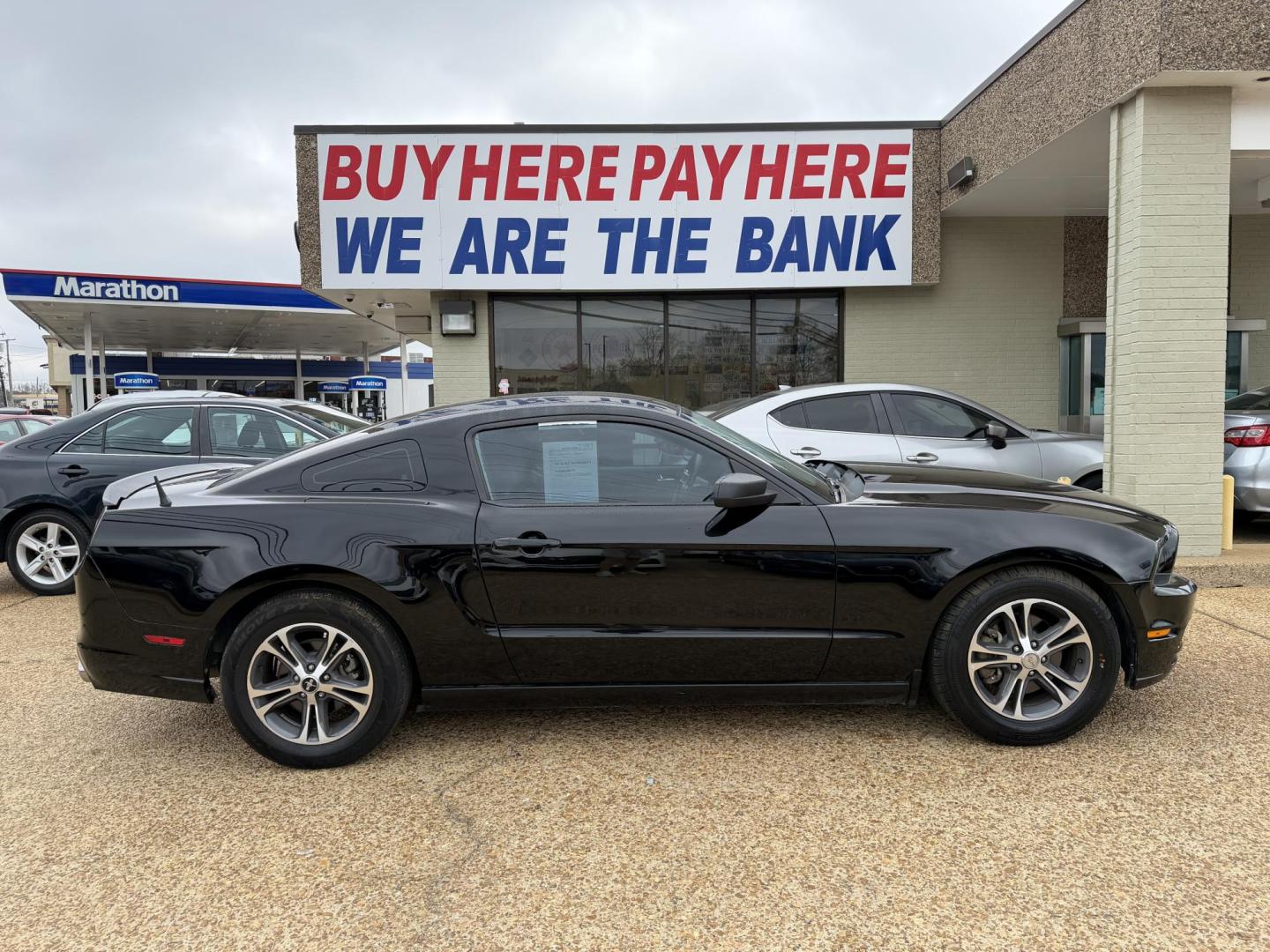 2014 BLACK FORD MUSTANG (1ZVBP8AM8E5) , located at 922 W. Beacon St., Philadelphia, MS, 39350, (601) 650-3675, 32.770447, -89.127151 - Photo#6