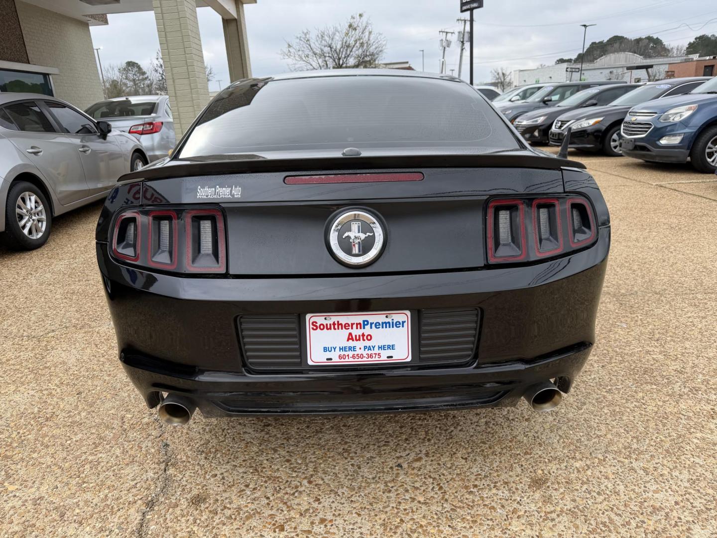 2014 BLACK FORD MUSTANG (1ZVBP8AM8E5) , located at 922 W. Beacon St., Philadelphia, MS, 39350, (601) 650-3675, 32.770447, -89.127151 - Photo#4
