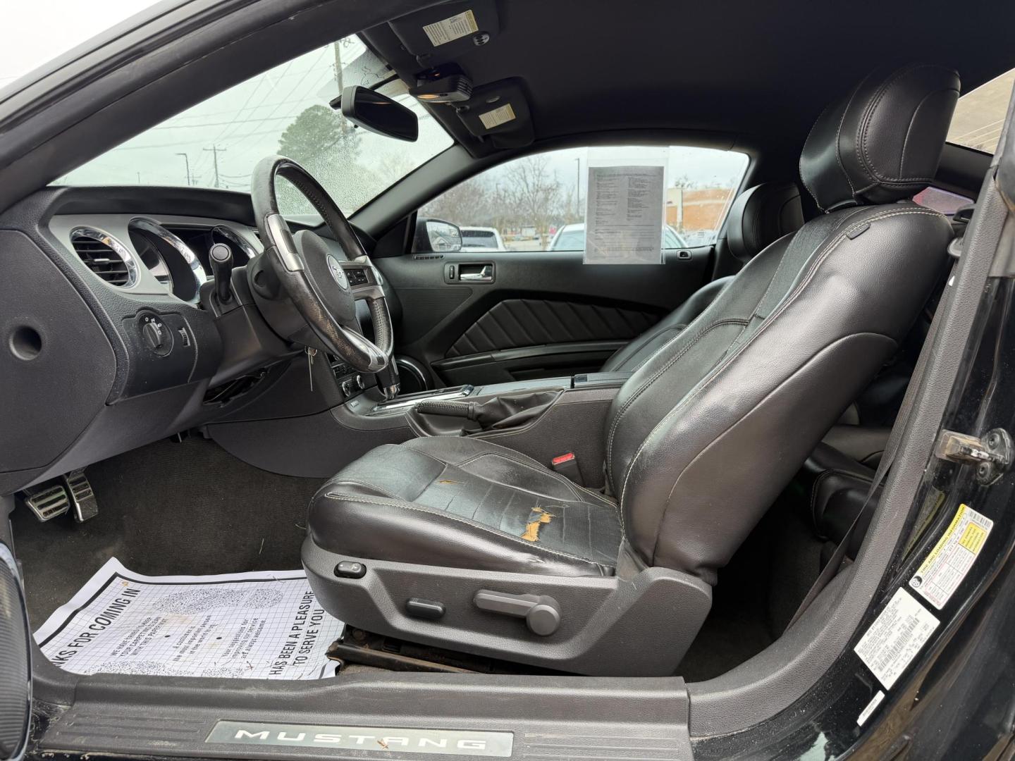 2014 BLACK FORD MUSTANG (1ZVBP8AM8E5) , located at 922 W. Beacon St., Philadelphia, MS, 39350, (601) 650-3675, 32.770447, -89.127151 - Photo#9