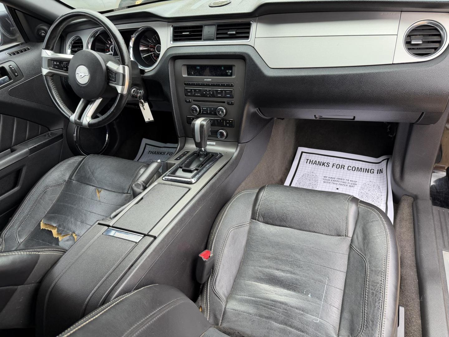 2014 BLACK FORD MUSTANG (1ZVBP8AM8E5) , located at 922 W. Beacon St., Philadelphia, MS, 39350, (601) 650-3675, 32.770447, -89.127151 - Photo#12