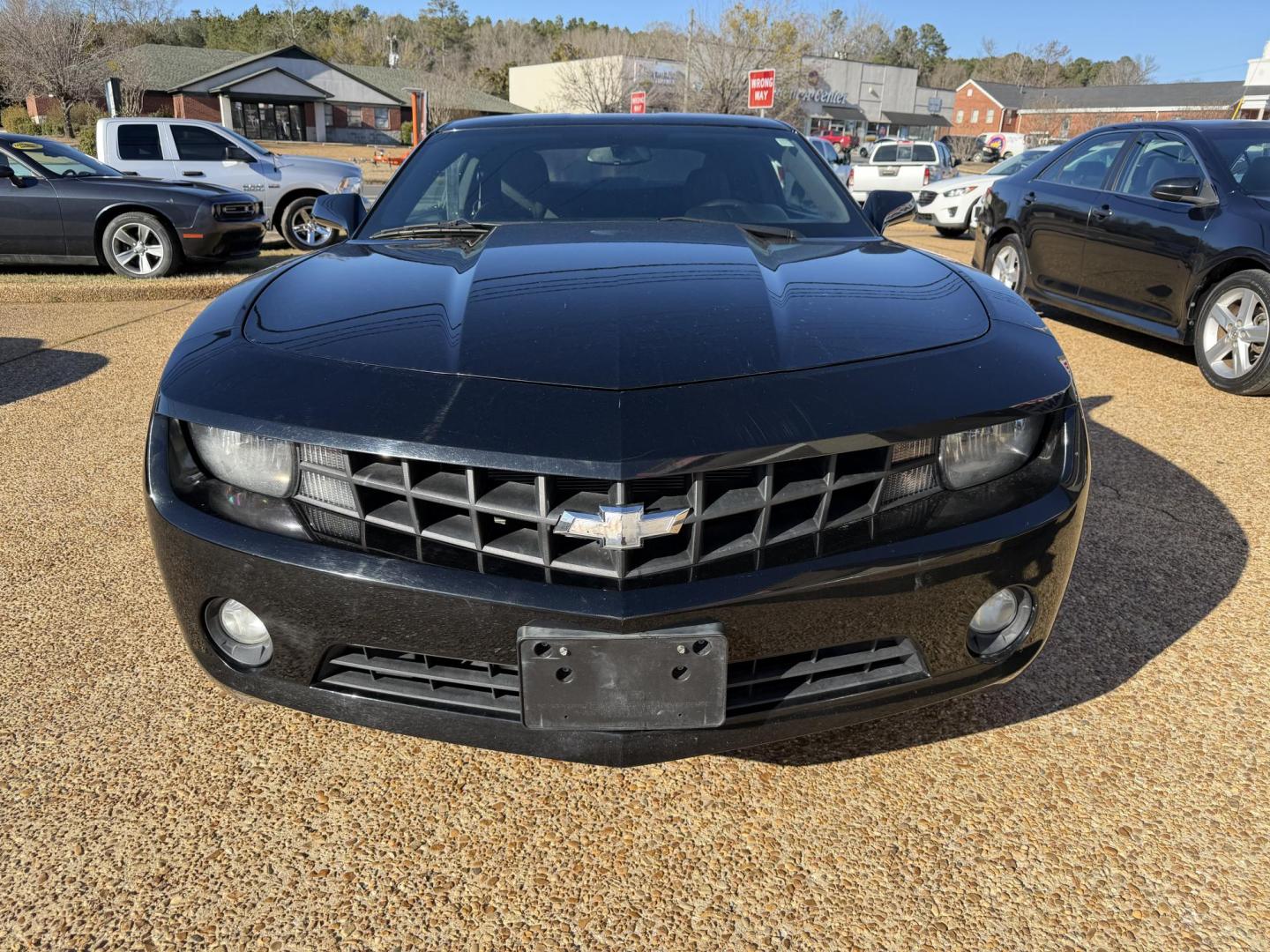 2013 BLACK CHEVROLET CAMARO 1LT (2G1FF1E38D9) , located at 922 W. Beacon St., Philadelphia, MS, 39350, (601) 650-3675, 32.770447, -89.127151 - Photo#1